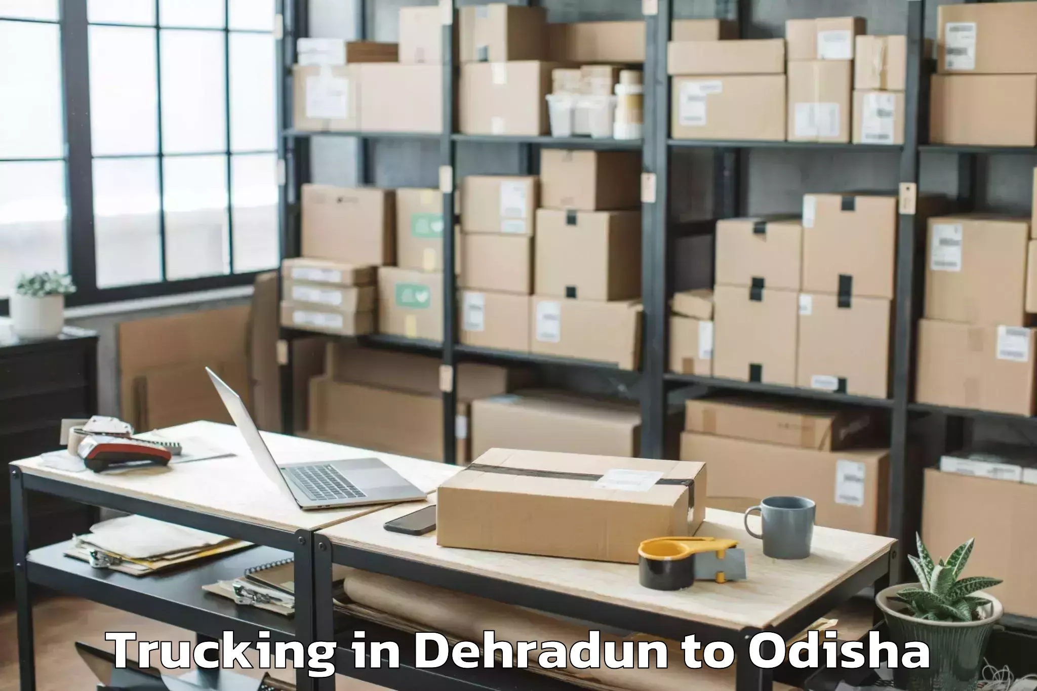 Book Dehradun to Soro Trucking Online